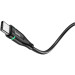 HOCO Дата кабель USB 2.0 AM to USB-C 1.2m 3A nylon aluminum with light indicator U93 black HOCO (6931474732170)