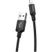 HOCO Дата кабель USB 2.0 AM to Lightning 1.0m 2A nylon X14 black HOCO (6957531062820)