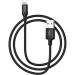 HOCO Дата кабель USB 2.0 AM to Lightning 1.0m 2A nylon X14 black HOCO (6957531062820)