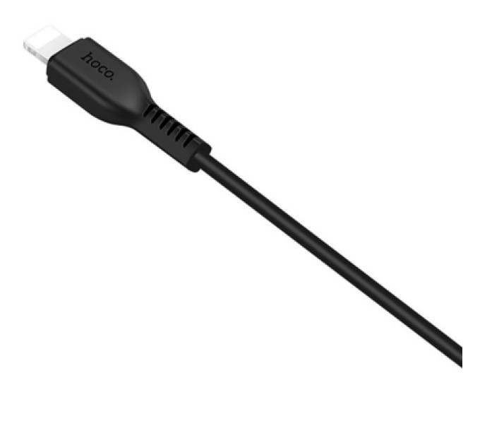 HOCO Дата кабель USB 2.0 AM to Lightning 1.0m 2.4A PVC TPE X20 black HOCO (6957531068808)