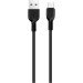 HOCO Дата кабель USB 2.0 AM to USB-C 1.0m 3A PVC X20 black HOCO (6957531068846)