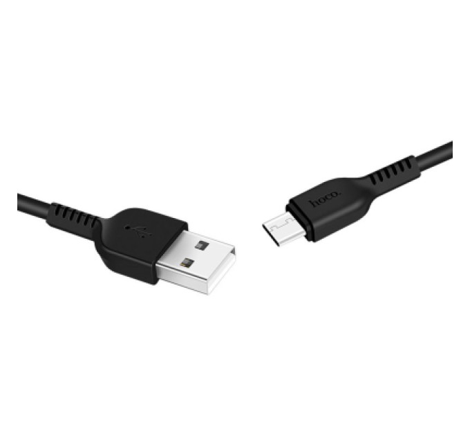 HOCO Дата кабель USB 2.0 AM to USB-C 1.0m 3A PVC X20 black HOCO (6957531068846)