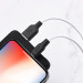 HOCO Дата кабель USB 2.0 AM to Lightning 1.0m 2.4A silicone X21 black+white HOCO (6931474711816)