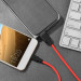 HOCO Дата кабель USB 2.0 AM to USB-C 1.0m 2A silicone X21 black+red HOCO (6957531071419)