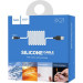 HOCO Дата кабель USB 2.0 AM to USB-C 1.0m 2A silicone X21 black+white HOCO (6957531071402)