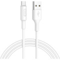 HOCO Дата кабель USB 2.0 AM to Micro 5P 1.0m 2A PVC X25 white HOCO (6957531080138)