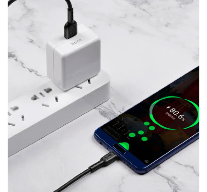 HOCO Дата кабель USB-C to USB-C 1.0m 5A Surge charging X33 black HOCO (6931474706119)
