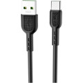 HOCO Дата кабель USB-C to USB-C 1.0m 5A Surge charging X33 black HOCO (6931474706119)
