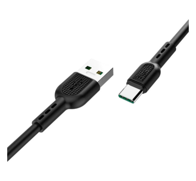 HOCO Дата кабель USB-C to USB-C 1.0m 5A Surge charging X33 black HOCO (6931474706119)
