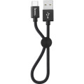 HOCO Дата кабель USB 2.0 AM to USB-C 0.25m 3A nylon X35 black HOCO (6931474707451)