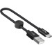HOCO Дата кабель USB 2.0 AM to USB-C 0.25m 3A nylon X35 black HOCO (6931474707451)