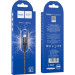 HOCO Дата кабель USB 2.0 AM to Lightning 1.0m 2.4A nylon X50 black HOCO (6931474734198)