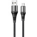 HOCO Дата кабель USB 2.0 AM to Lightning 1.0m 2.4A nylon X50 black HOCO (6931474734198)