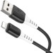 HOCO Дата кабель USB 2.0 AM to Lightning 1.0m 2.4A silicone X82 black HOCO (6931474768537)