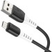 HOCO Дата кабель USB 2.0 AM to Micro 5P 1.0m 2.4A silicone X82 black HOCO (6931474768551)