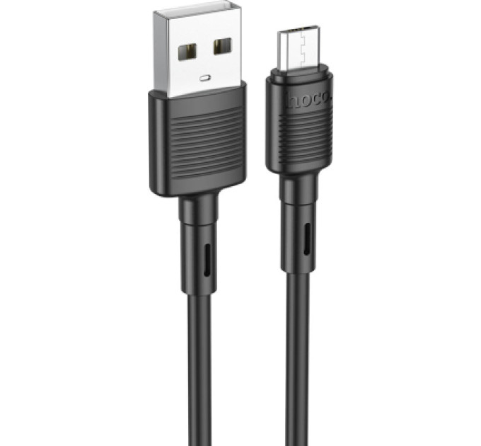 HOCO Дата кабель USB 2.0 AM to Micro 5P 1.0m 2.4A PVC X83 black HOCO (6931474770882)