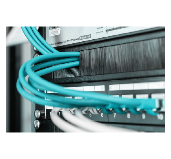 Digitus Кабельний організатор 19" 1U щіточний Digitus (DN-97661)