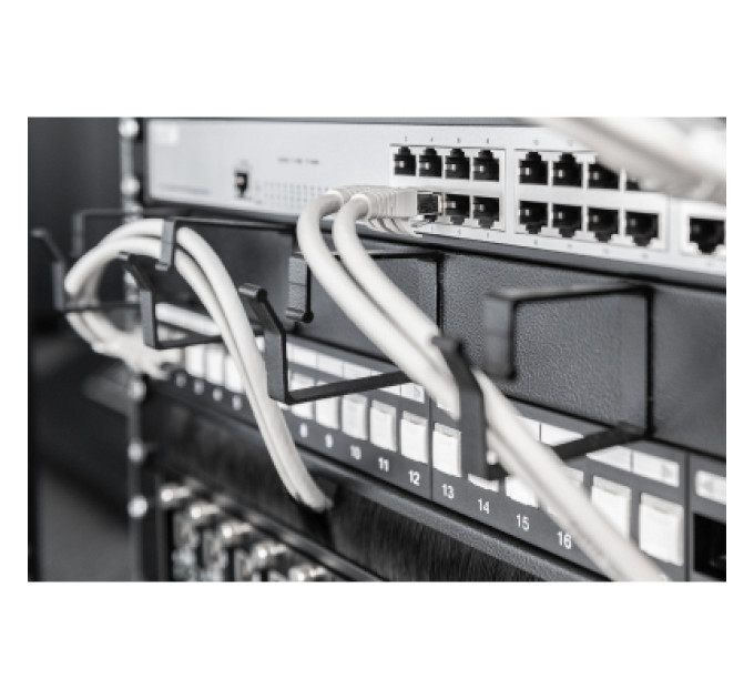 Digitus Кабельний організатор 19" 1U щіточний Digitus (DN-97661)