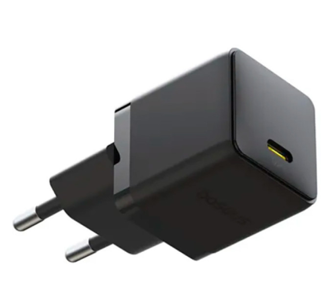 Baseus Зарядний пристрій Baseus Palm Fast Charger 1C 30W + Cable 1.0m Type-C 60W black (P10111605113-01)