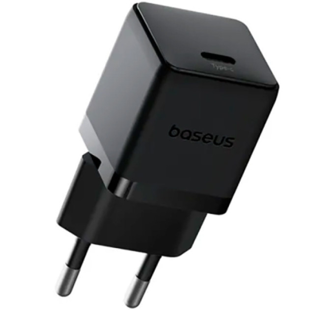 Baseus Зарядний пристрій Baseus Palm Fast Charger 1C 30W + Cable 1.0m Type-C 60W black (P10111605113-01)