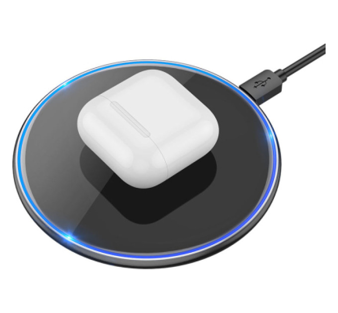 HOCO Зарядний пристрій HOCO HOCO CW6 Pro Easy 15W charging wireless fast charger Black (6931474755032)
