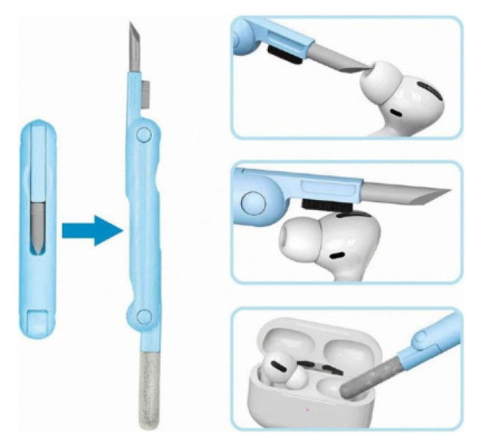 Gembird Універсальний чистячий набір Gembird portable cleaning kit, 7-in-1 (CK-LCD-07)