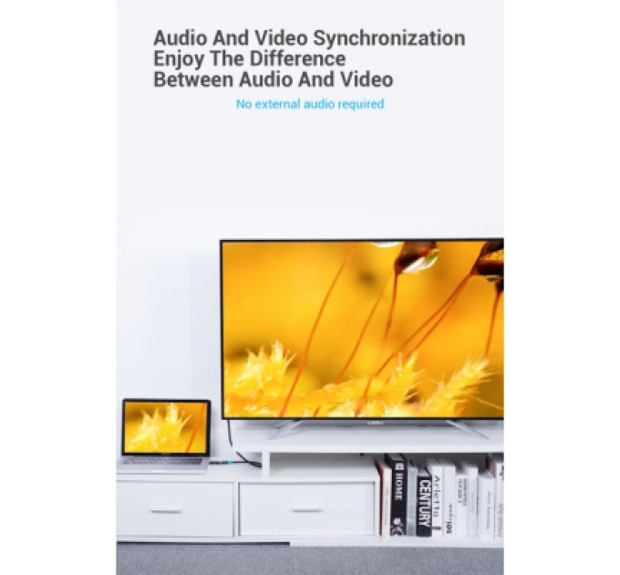 Vention Перехідник DP Male to HDMI Female black Vention (HBKB0)