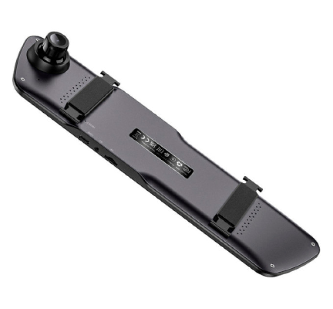 HOCO Відеореєстратор HOCO DV4 4.5-inch rearview mirror driving recorder dual-channel Black (6942007616782)
