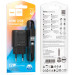 HOCO Зарядний пристрій HOCO C134A Solid USB + cable USB to Lightning Black (6942007621311)
