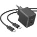 HOCO Зарядний пристрій HOCO CS13A Ocean USB-C PD20W + cable USB-C to USB-C Black (6942007603843)