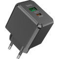 HOCO Зарядний пристрій HOCO CS14A Ocean 1xUSB-C PD20W + 1xUSB QC3.0 Black (6942007603898)