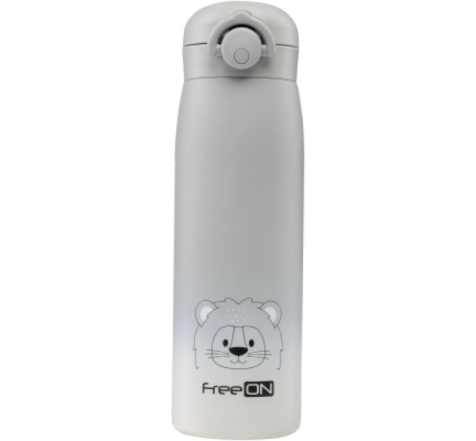 FreeON Поїльник-непроливайка FreeON термопляшка, сіра 480 мл (380715)