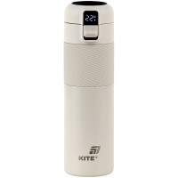 Термокружка Kite 1227 з термодатчиком 450 мл бежевий (K25-1227-1)
