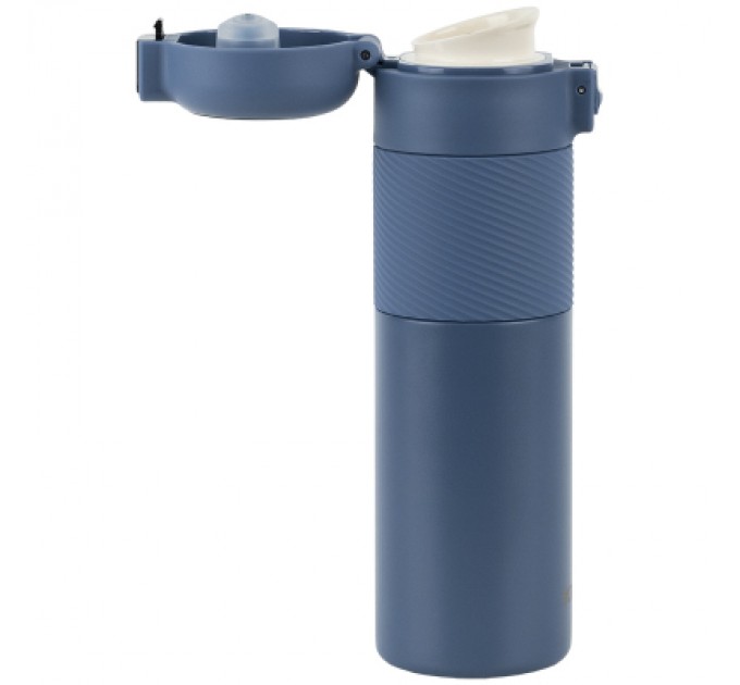 Kite Термокружка Kite 1227 з термодатчиком 450 мл синій (K25-1227-2)