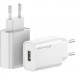 Grand-X Зарядний пристрій Grand-X Quick Charge QС3.0, + cable USB -> Type C 1m white (CH-550WT)
