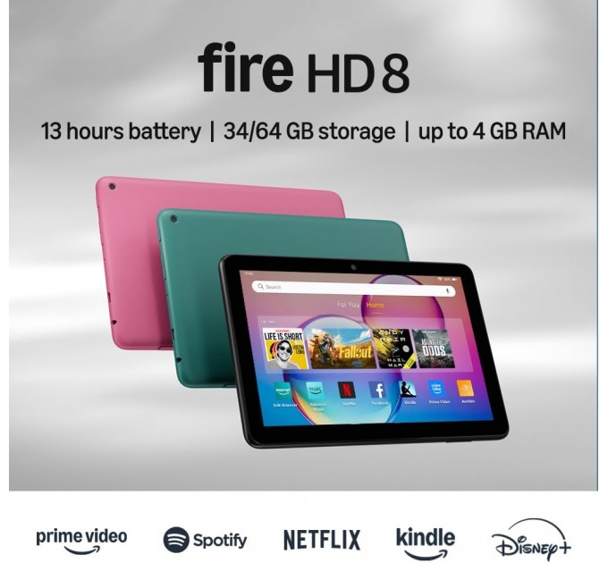 Amazon_ Планшет Amazon Fire HD 8 (12th Gen) (2024) 4/64GB Black_JP