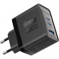 Promate Зарядний пристрій Promate powerport-45 2xUSB-C PD + USB-A QC 45W Black (powerport-45.black)