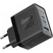 Promate Зарядний пристрій Promate powerport-45 2xUSB-C PD + USB-A QC 45W Black (powerport-45.black)
