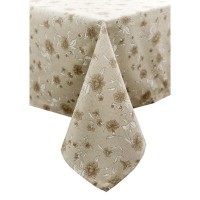 Скатертина Прованс Квіти беж Господиня 180х136 см (4823093450912)