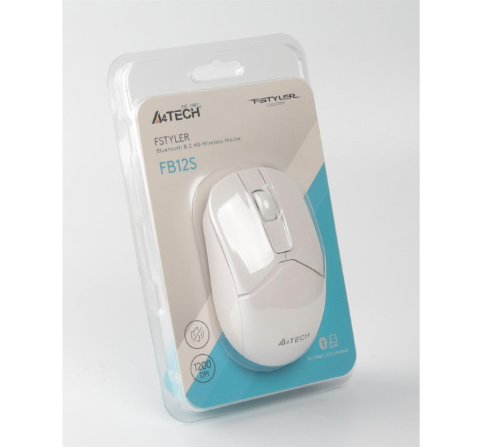 A4Tech Миша бездротова A4Tech FB12S White