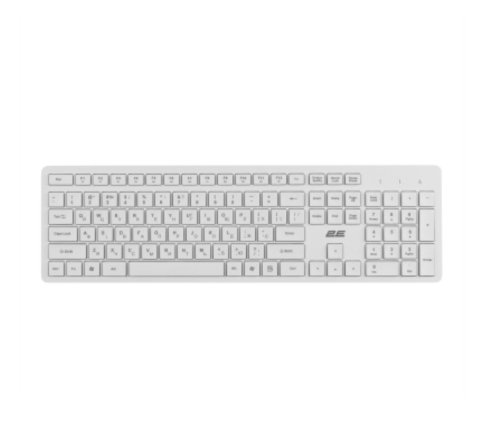 2E Клавіатура 2E KS260 106key Wireless UA White (2E-KS260WWH_UA)