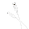 BOROFONE Дата кабель USB 2.0 AM to Lightning 1.0m Lenny silicone BX113 white BOROFONE (6941991115400)