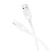 BOROFONE Дата кабель USB 2.0 AM to Lightning 1.0m Lenny silicone BX113 white BOROFONE (6941991115400)