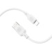 BOROFONE Дата кабель USB 2.0 AM to Lightning 1.0m Lenny silicone BX113 white BOROFONE (6941991115400)