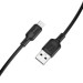 BOROFONE Дата кабель USB 2.0 AM to Micro 5P 2.0m Lenny silicone BX113 black BOROFONE (6941991115493)