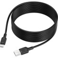 BOROFONE Дата кабель USB 2.0 AM to Micro 5P 3.0m Lenny silicone BX113 black BOROFONE (6941991115547)