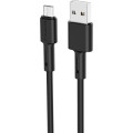 BOROFONE Дата кабель USB 2.0 AM to Micro 5P 1.0m 2.4A silicone BX31 black BOROFONE (6931474710376)
