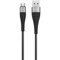 BOROFONE Дата кабель USB 2.0 AM to Micro 5P 1.0m 2.4A nylon BX32 black BOROFONE (6931474710437)