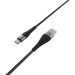 BOROFONE Дата кабель USB 2.0 AM to USB-C 1.0m 2.4A nylon BX32 black BOROFONE (6931474710451)