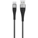 BOROFONE Дата кабель USB 2.0 AM to USB-C 1.0m 2.4A nylon BX32 black BOROFONE (6931474710451)